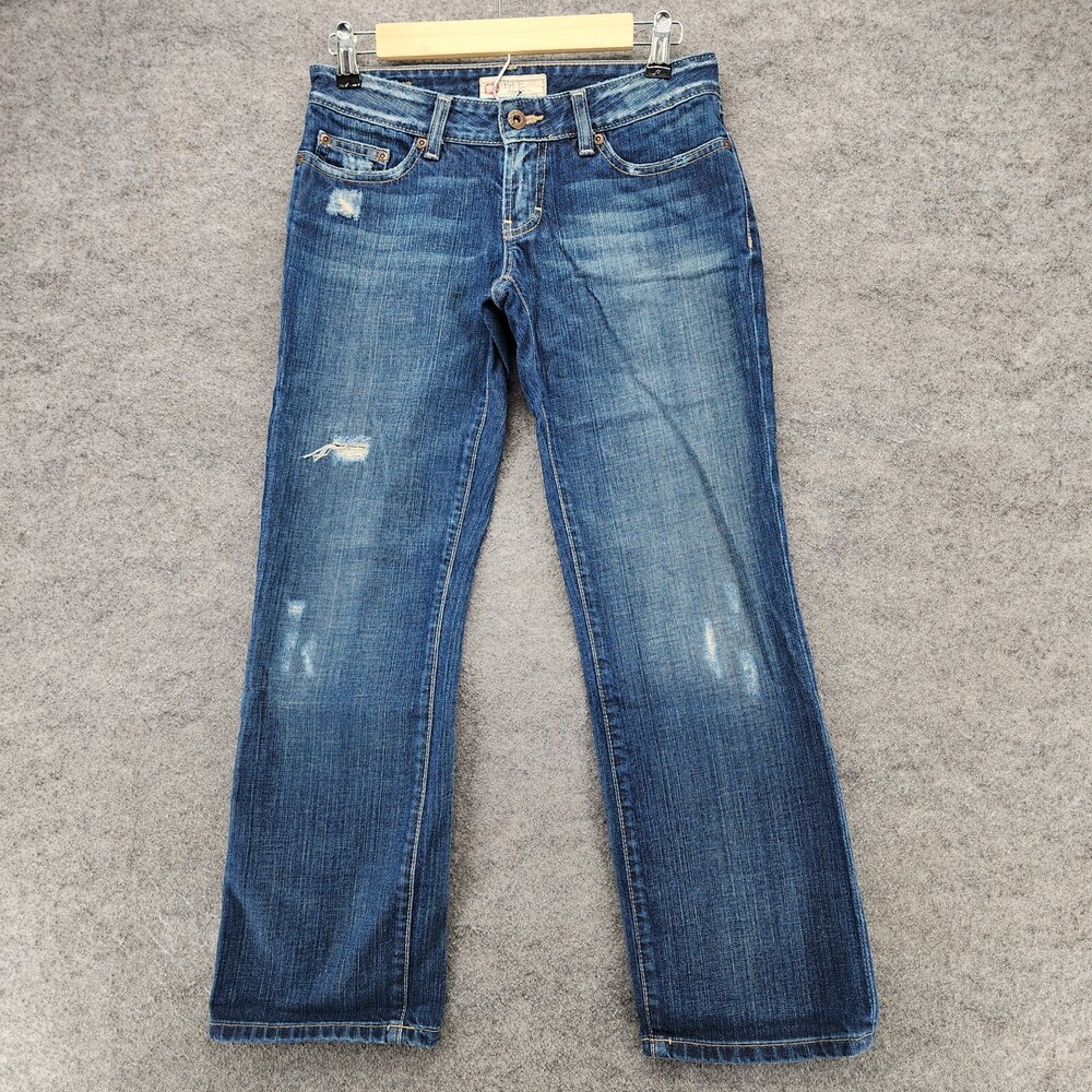 Buckle BKE Jeans Womens 26 Star Crop Distressed Blue Denim